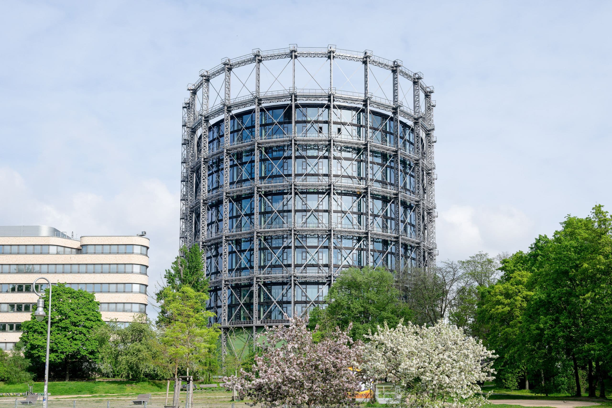 Gasometer auf dem EUREF-Campus in Berlin