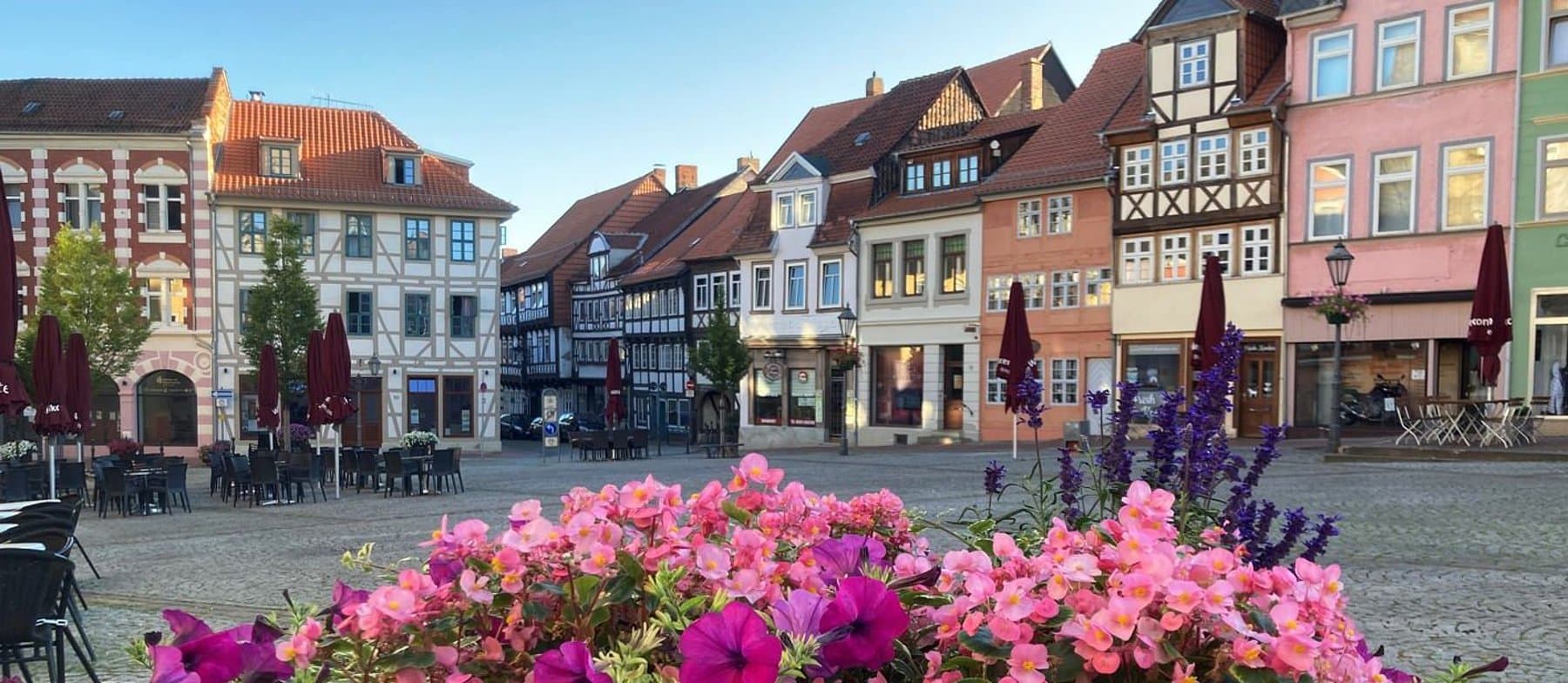 Fachwerkhäuser am Marktplatz in Helmstedt